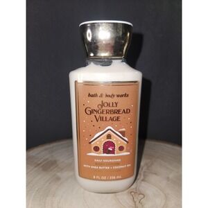 Bath & Body Works Jolly GINGERBREAD VILLAGE 8 oz Daily Nourishing Body Lotion